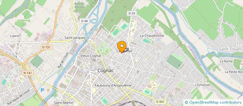 localisation de l'entreprise 2F2TIMONIER à COGNAC