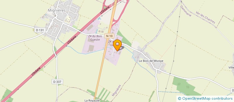 localisation de l'entreprise 2FA à MIGNIERES