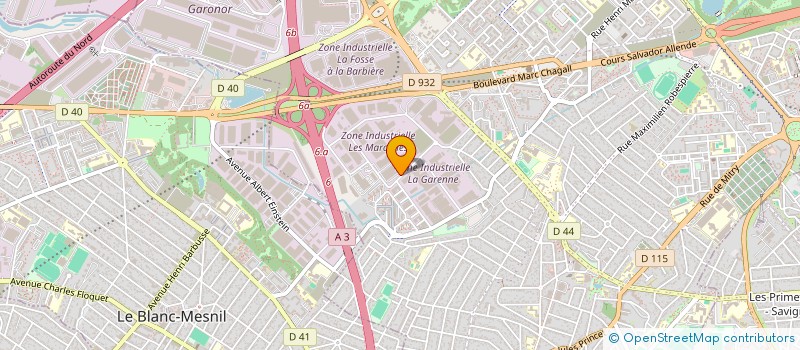 localisation de l'entreprise 2FC+NET à AULNAY-SOUS-BOIS
