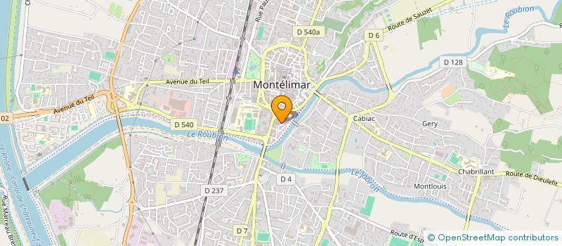 localisation de l'entreprise 2FCR IMMO à MONTELIMAR