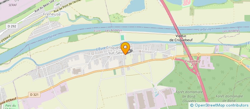 localisation de l'entreprise 2FIK HOLDING  CRIQUEBEUF-SUR-SEINE