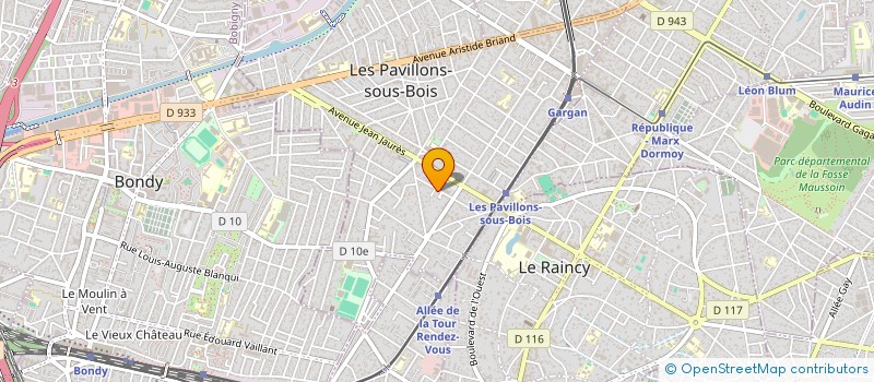 localisation de l'entreprise 2FIMMO à LES PAVILLONS-SOUS-BOIS