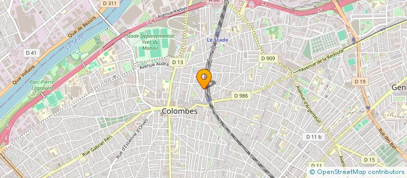 localisation de l'entreprise 2FL IMMOBILIER à COLOMBES