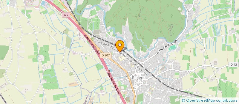 localisation de l'entreprise 2FMD  PIOLENC