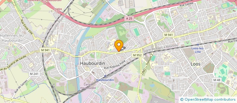 localisation de l'entreprise 2FO-IMMO  HAUBOURDIN