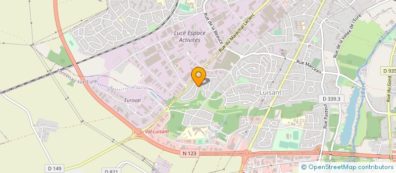 localisation de l'entreprise 2FOPEN-JS EURE ET LOIR 28 à LUISANT
