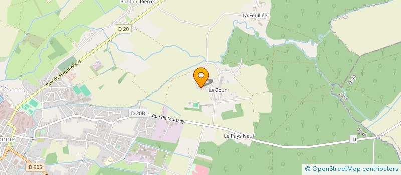 localisation de l'entreprise 2FRED à AUXONNE