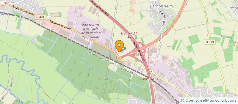 localisation de l'entreprise 2FRR  BERNOLSHEIM