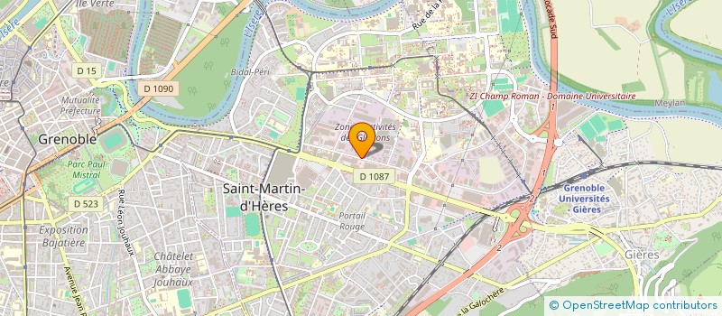 localisation de l'entreprise 2G  SAINT-MARTIN-D'HERES