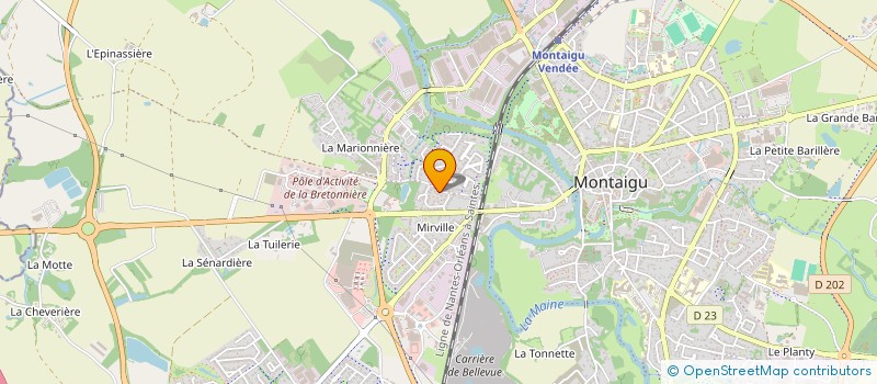 localisation de l'entreprise 2G à MONTAIGU-VENDEE