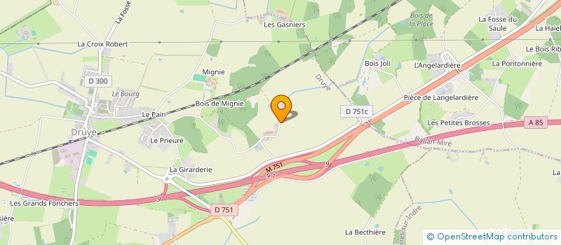 localisation de l'entreprise 2G  DRUYE