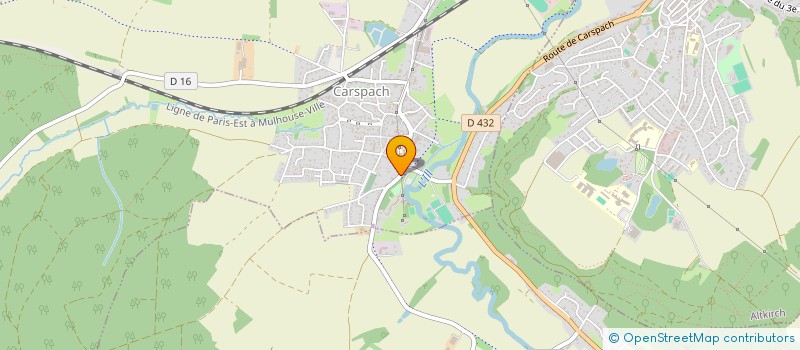 localisation de l'entreprise 2G  CARSPACH