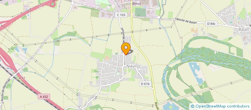 localisation de l'entreprise 2G  NIEVROZ