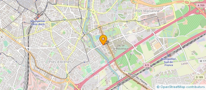 localisation de l'entreprise 2G ASSURANCES  MONTPELLIER