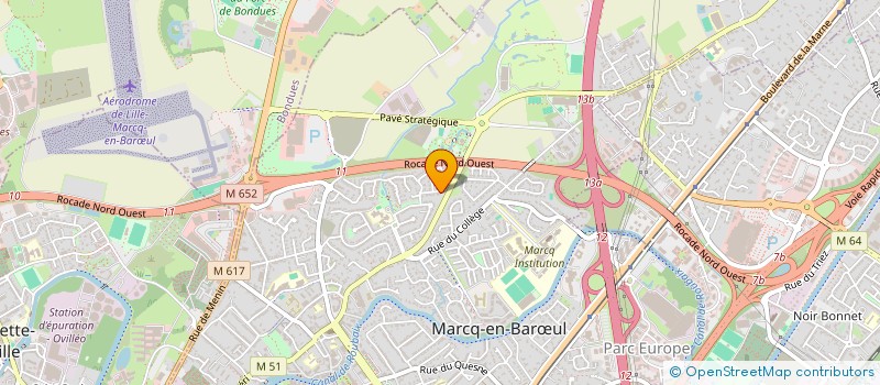 localisation de l'entreprise 2G-AUDITION LILLE à MARCQ-EN-BARŒUL