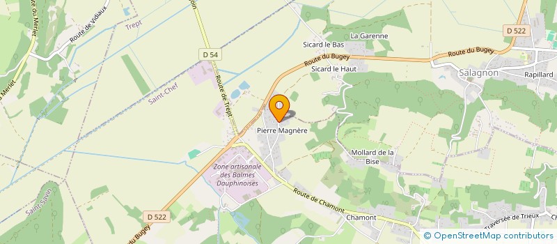 localisation de l'entreprise 2G BTP  SAINT-CHEF