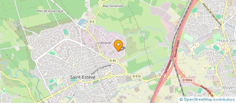 localisation de l'entreprise 2G CLIM  SAINT-ESTEVE