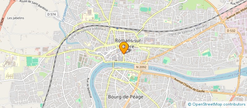 localisation de l'entreprise 2G&CO  ROMANS-SUR-ISERE