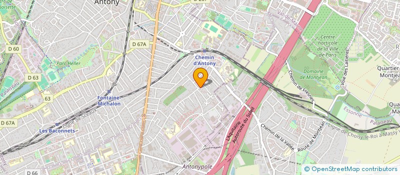 localisation de l'entreprise 2G ENVIRONNEMENT ET SERVICES à ANTONY