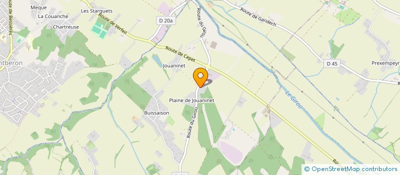 localisation de l'entreprise 2G FINANCE  LAPEYROUSE-FOSSAT