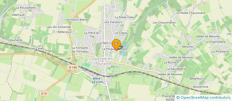 localisation de l'entreprise 2G IMMO à LA CROIX-EN-TOURAINE