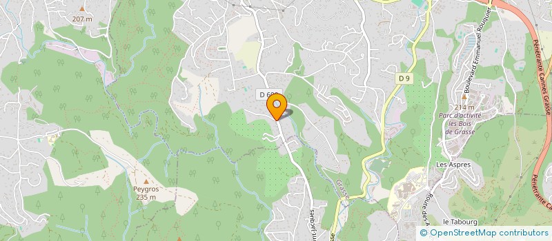 localisation de l'entreprise 2G INVEST  GRASSE