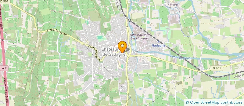 localisation de l'entreprise 2G INVEST  CHATEAUNEUF-DE-GADAGNE