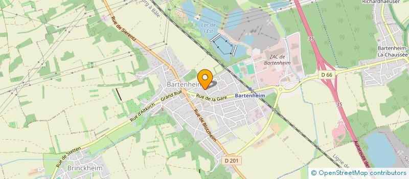 localisation de l'entreprise 2G.KEIFLIN  BARTENHEIM