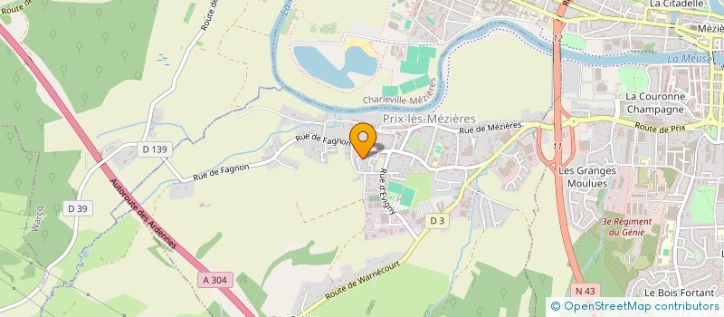 localisation de l'entreprise 2G LIGHTWORKS  PRIX-LES-MEZIERES