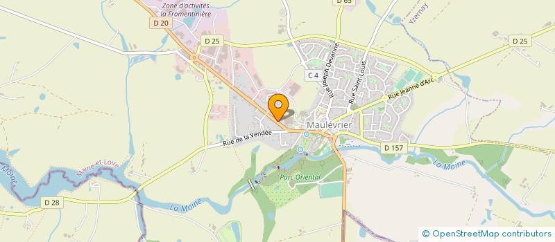 localisation de l'entreprise 2G SABLAGE  MAULEVRIER