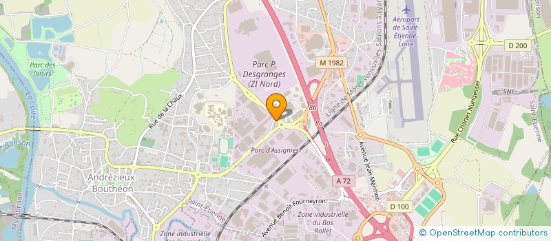 localisation de l'entreprise 2G4B  ANDREZIEUX-BOUTHEON