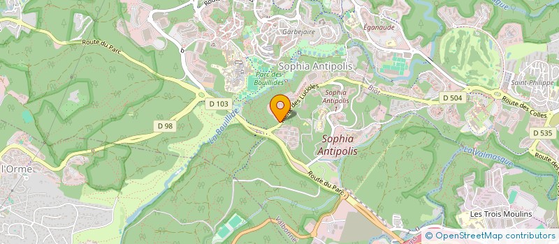 localisation de l'entreprise 2GA  VALBONNE