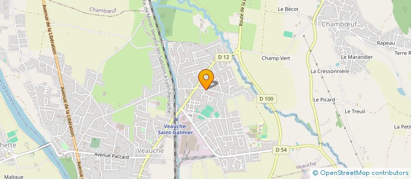 localisation de l'entreprise 2GB IMMOBILIER  VEAUCHE