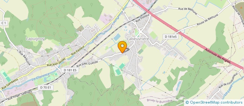 localisation de l'entreprise 2GBP IMMO  LABEUVRIERE