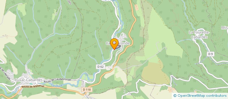 localisation de l'entreprise 2GCL  CAUDEBRONDE