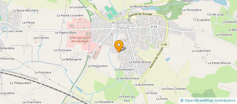 localisation de l'entreprise 2GCM  ARGENTRE-DU-PLESSIS