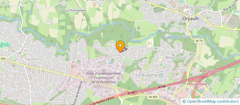 localisation de l'entreprise 2GETHER à ORVAULT
