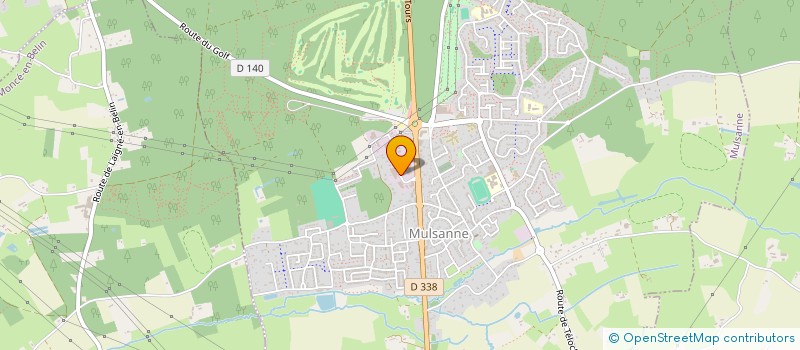 localisation de l'entreprise 2GF  MULSANNE