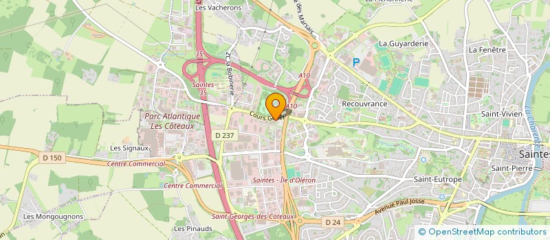 localisation de l'entreprise 2GIC  SAINTES