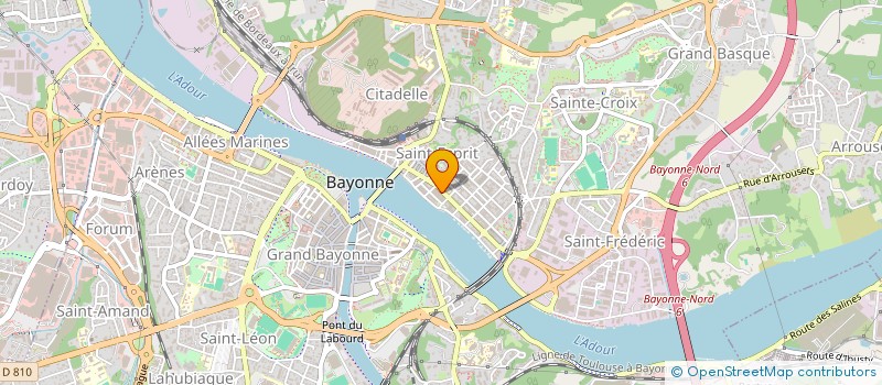 localisation de l'entreprise 2GP IMMOBILIER à BAYONNE