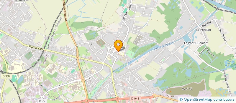 localisation de l'entreprise 2GR  BEUVRY