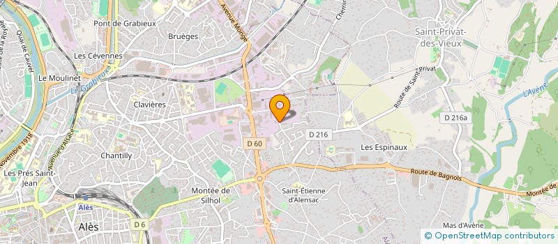localisation de l'entreprise 2GS à ALES
