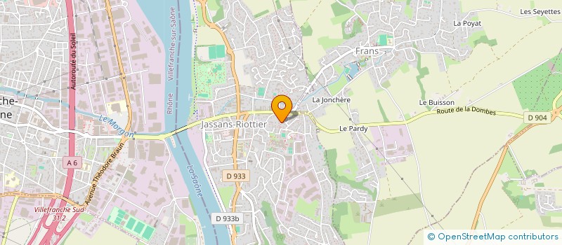 localisation de l'entreprise 2GTM à JASSANS-RIOTTIER