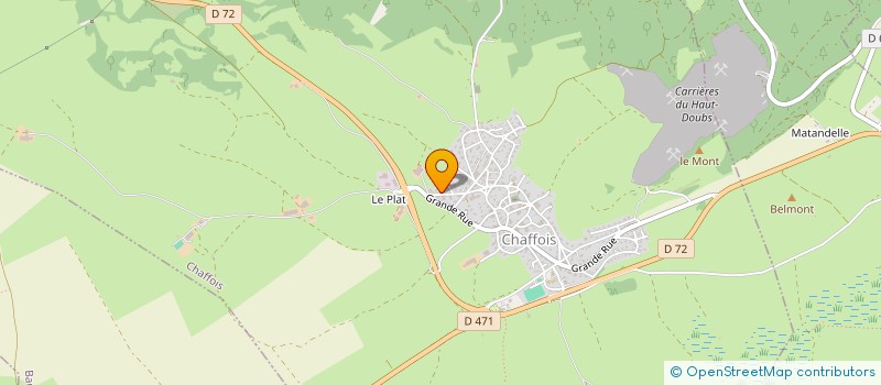localisation de l'entreprise 2GV  CHAFFOIS