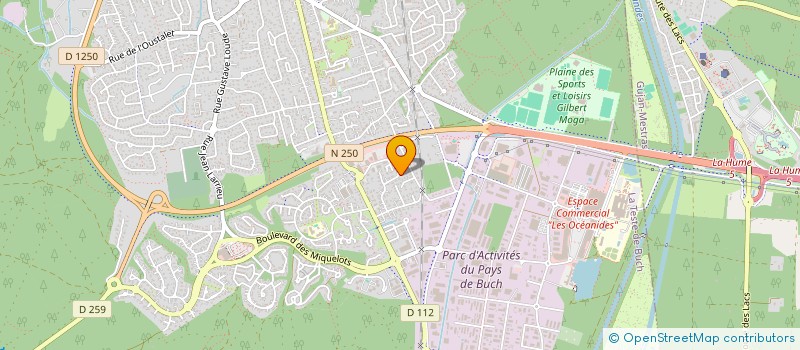localisation de l'entreprise 2H à LA TESTE-DE-BUCH