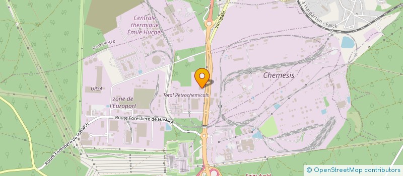 localisation de l'entreprise 2H FOURRIERE ANIMALE  SAINT-AVOLD