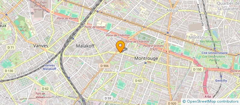 localisation de l'entreprise 2H IMMOBILIER  MONTROUGE