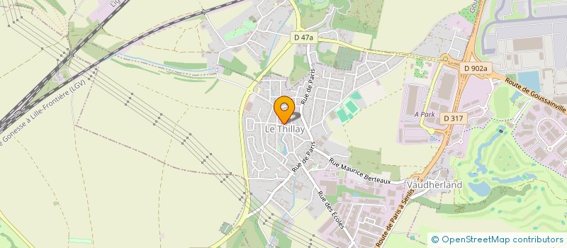 localisation de l'entreprise 2H IMMOBILIERS  LE THILLAY