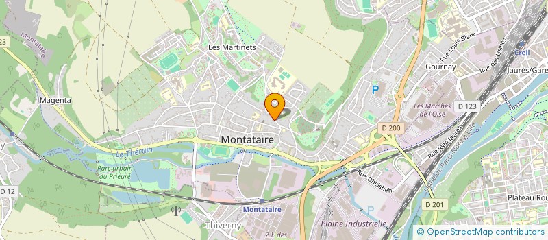 localisation de l'entreprise 2H-IT à MONTATAIRE