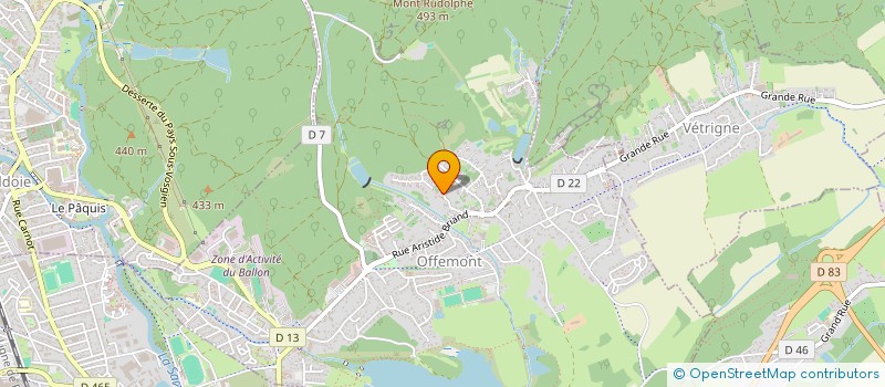 localisation de l'entreprise 2H PARTICIPATIONS à OFFEMONT
